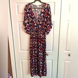 World Market Maxi Kaftan Dress, Size L/XL